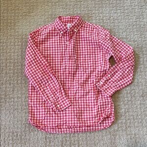 Euc Gap boys Red Checkered Shirt size L